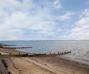 View over the Thames Estuary beach at Kent Coast