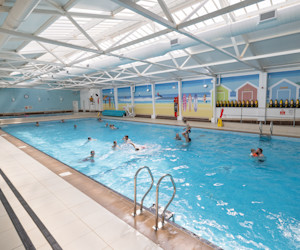 Indoor heated pool at Perran Sands