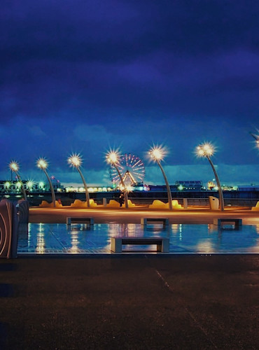 Blackpool Promenade at night 