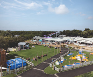 The view of the Adventure Village from above